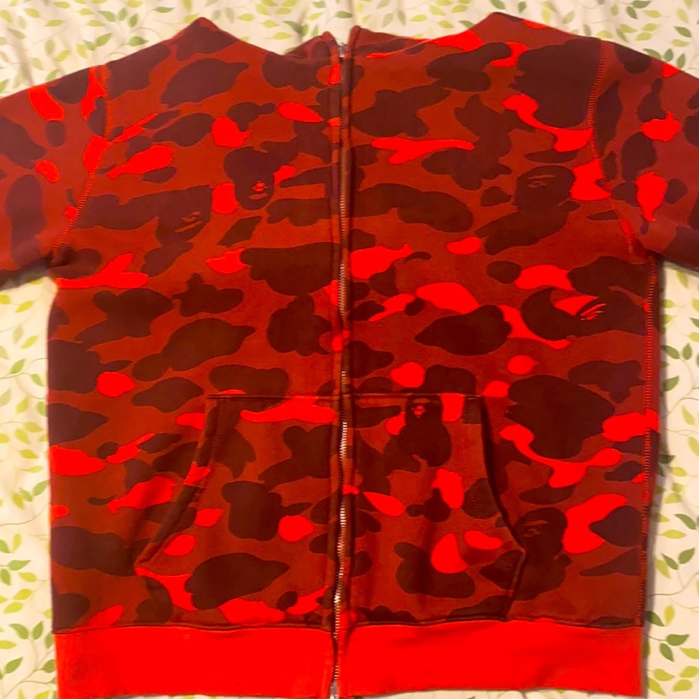 Bape ABC Hoodie Red